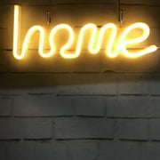 Creative Neon Sign Light Kids Home Room Night Lamp Mural Decor Blue Flashing